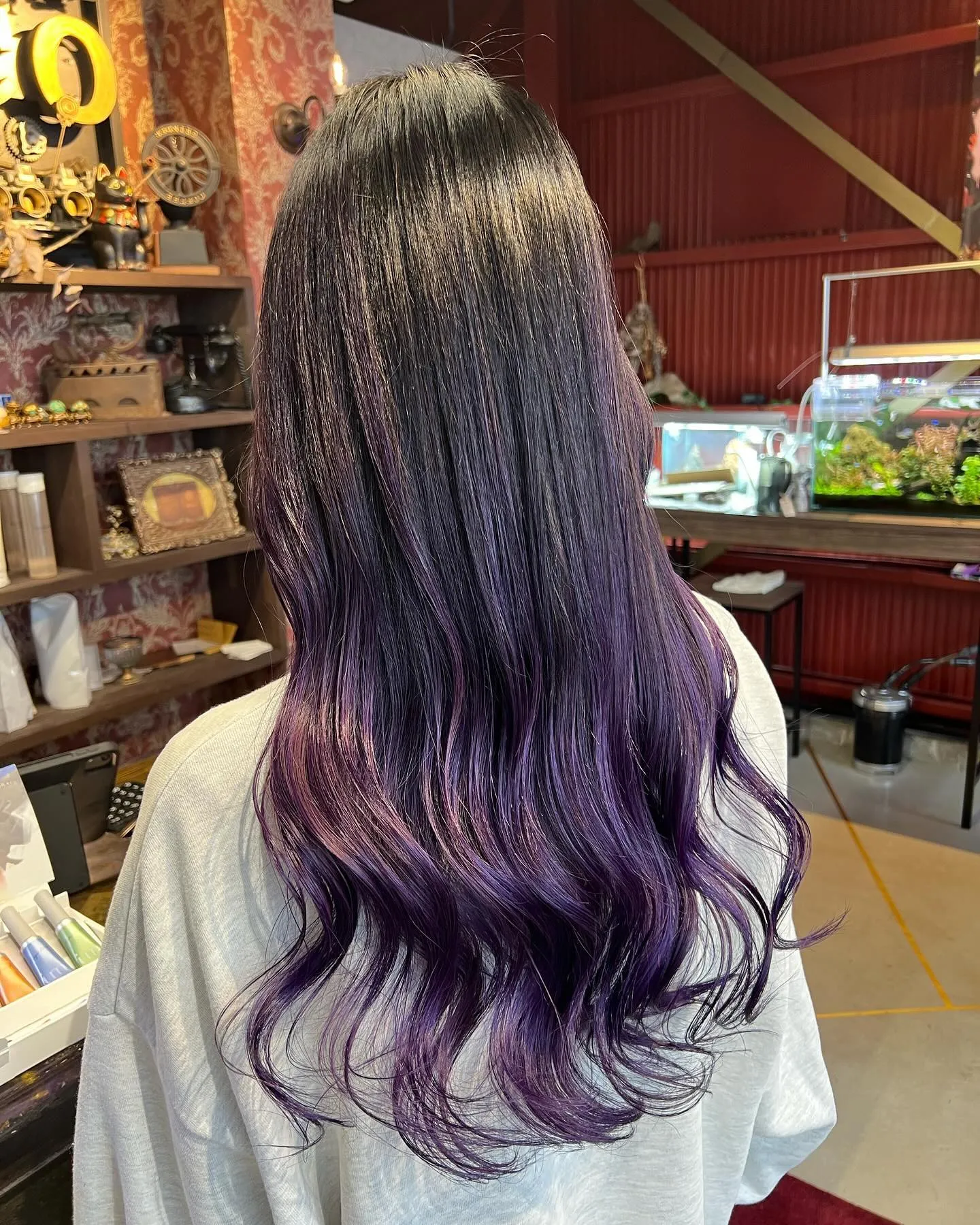 ''バレイヤージュパープル🪯''